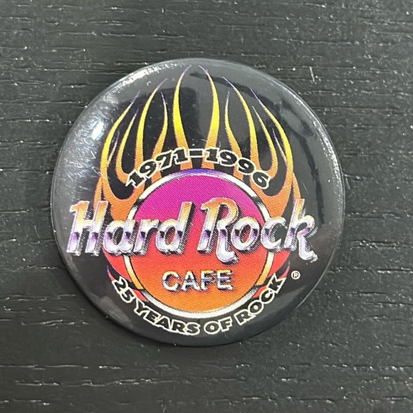 Hard Rock Cafe Other - Hard Rock Cafe Vintage 1996 25th Anniversary Button Pin